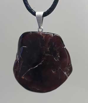Garnet slice pendant (image for) Garnet slice pendant