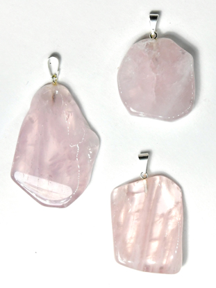 Rose Quartz slice pendant (image for) Rose Quartz slice pendant