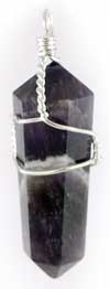 (set of 5) Amethyst wire wrapped point (image for) (set of 5) Amethyst wire wrapped point