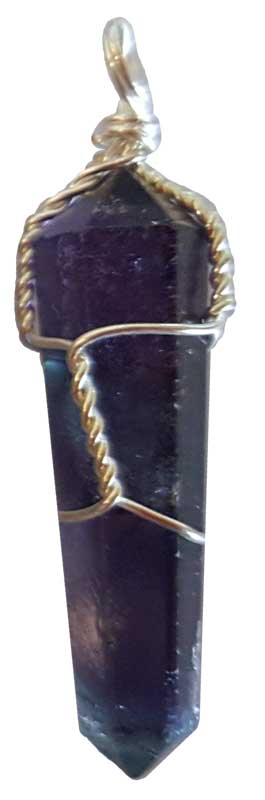 (set of 5) Fluorite wire wrapped point (image for) (set of 5) Fluorite wire wrapped point