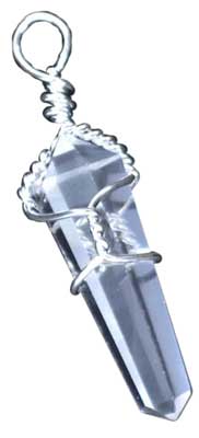 (set of 5) wire wrapped Clear Quartz point (image for) (set of 5) wire wrapped Clear Quartz point