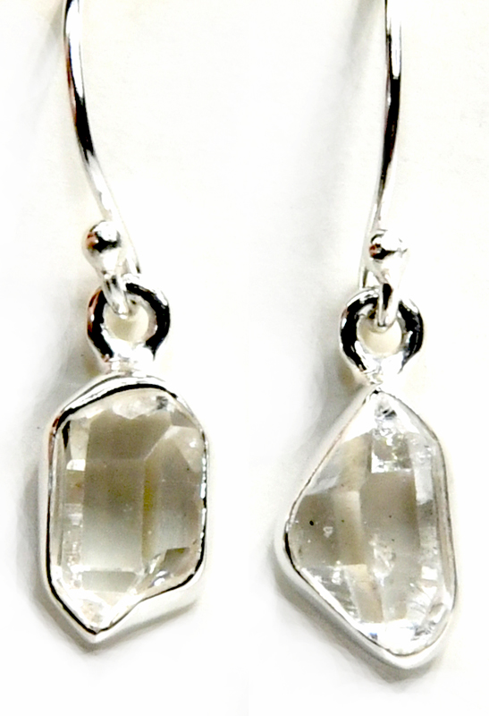 Herkimer Diamond Rough earrings (image for) Herkimer Diamond Rough earrings