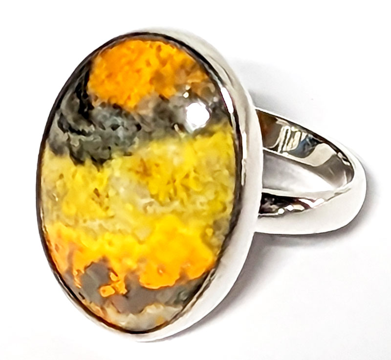 size 8 Mustard Jasper ring (image for) size 8 Mustard Jasper ring