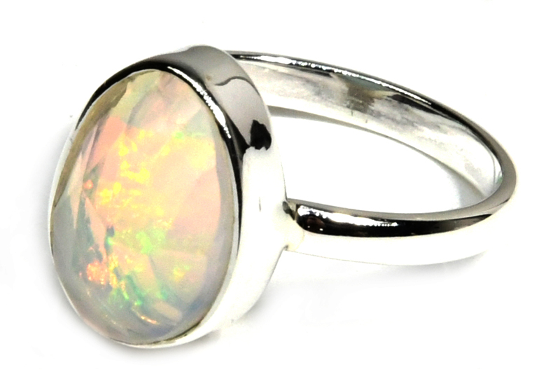 size 6 Ethopian Opal ring (image for) size 6 Ethopian Opal ring