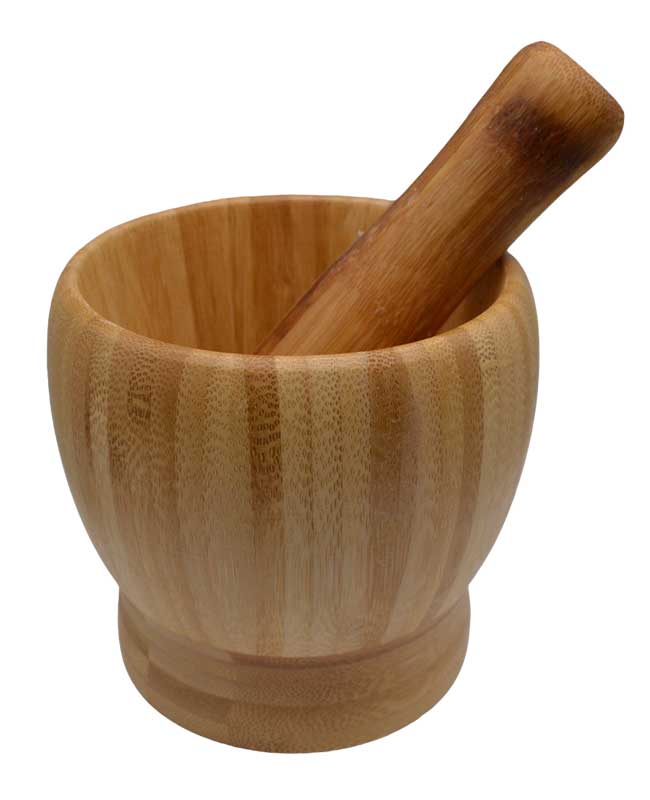 4" Wooden Mortar and Pestle Set (image for) 4" Wooden Mortar and Pestle Set