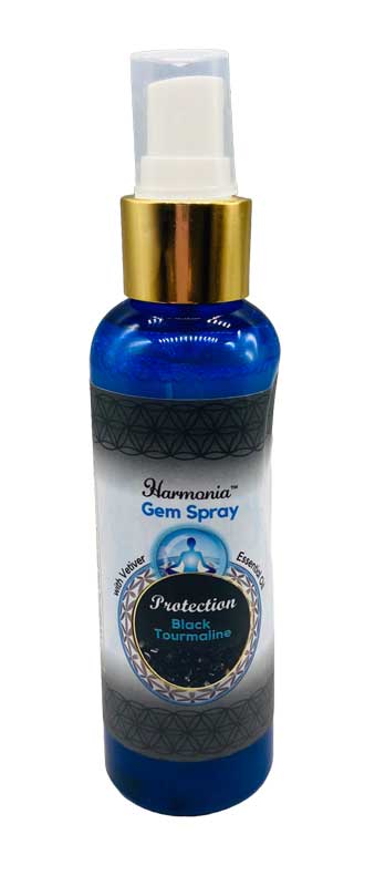 150ml Protection/ Bk Tourmaline/ Vetiver gem spray (image for) 150ml Protection/ Bk Tourmaline/ Vetiver gem spray