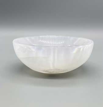 4" Selenite Oval bowl (image for) 4" Selenite Oval bowl