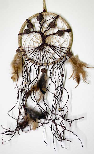 6" Tree Hemp dreamcatcher (image for) 6" Tree Hemp dreamcatcher