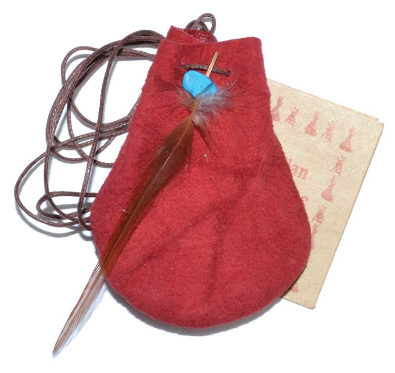3" Medicine Dream bag Red (image for) 3" Medicine Dream bag Red