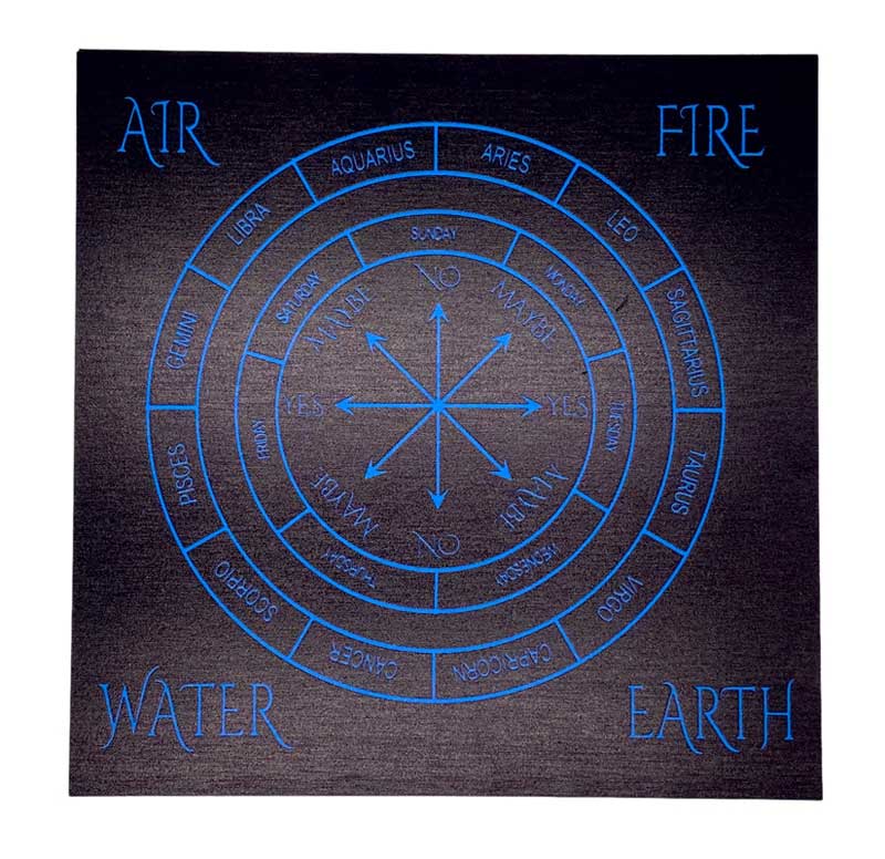 8"x8" Blue Zodiac pendulum board (image for) 8"x8" Blue Zodiac pendulum board