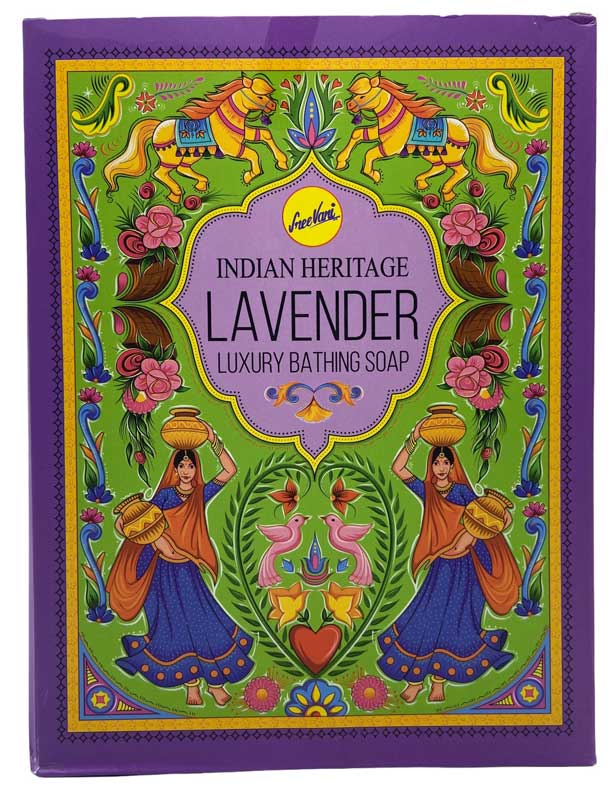 75gm Lavender soap indian heritage (image for) 75gm Lavender soap indian heritage