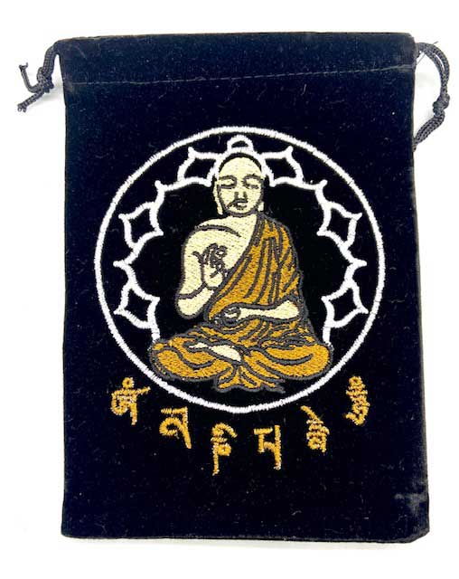 (set of 10) 5"x 7" Buddha Black velveteen bag (image for) (set of 10) 5"x 7" Buddha Black velveteen bag