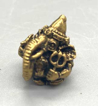 15/16" Ganesh, Supari brass (image for) 15/16" Ganesh, Supari brass